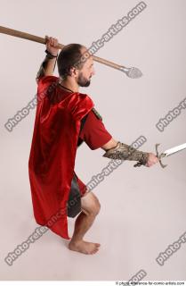 MARCUS STANDING POSE WITH SWORD AND SPEAR